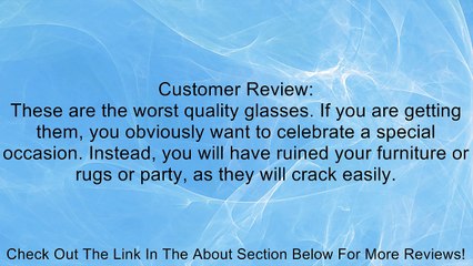 Plastic 5 oz. Premium Quality Champagne Flute (8 Pieces Per Box) Review