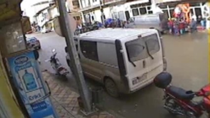 Kaza Anı Güvenlik Kamerasında