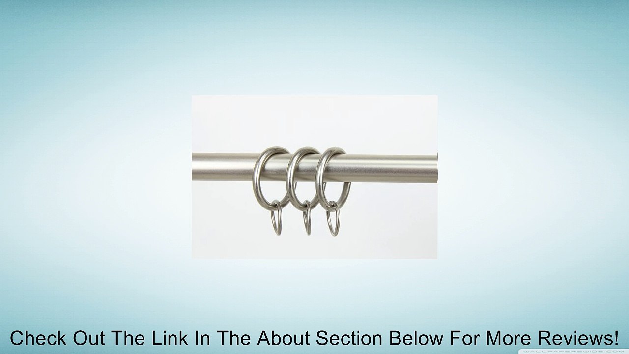 A&F Rod Decor - 10 Curtain Rings with Rings 1 inch - Satin Nickel Review