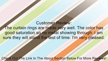 A&F Rod Decor - 10 Heavy Duty Curtain Rings with Clips 1.5 inch - Cocoa Review