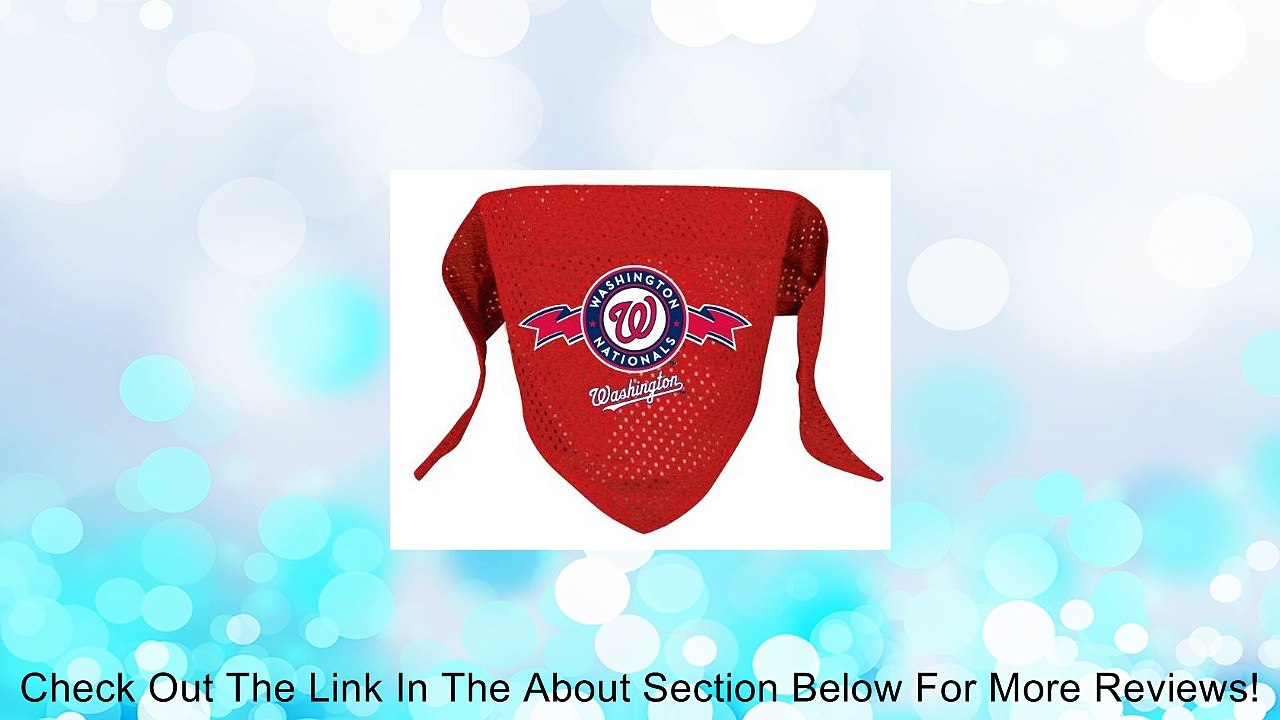Washington Nationals Pet Dog Baseball Jersey Bandana M/L Review