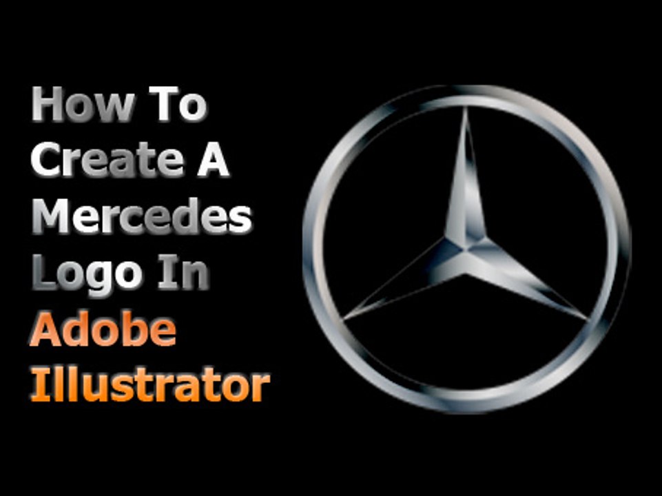 Adobe Illustrator Tutorial - How to Easily Create Mercedes Logo