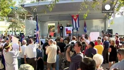 USA-Kuba: Gegner einer Annäherung demonstrieren in Miami
