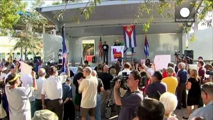 Obama fustigé lors d'une manifestation d'exilés cubains à Miami