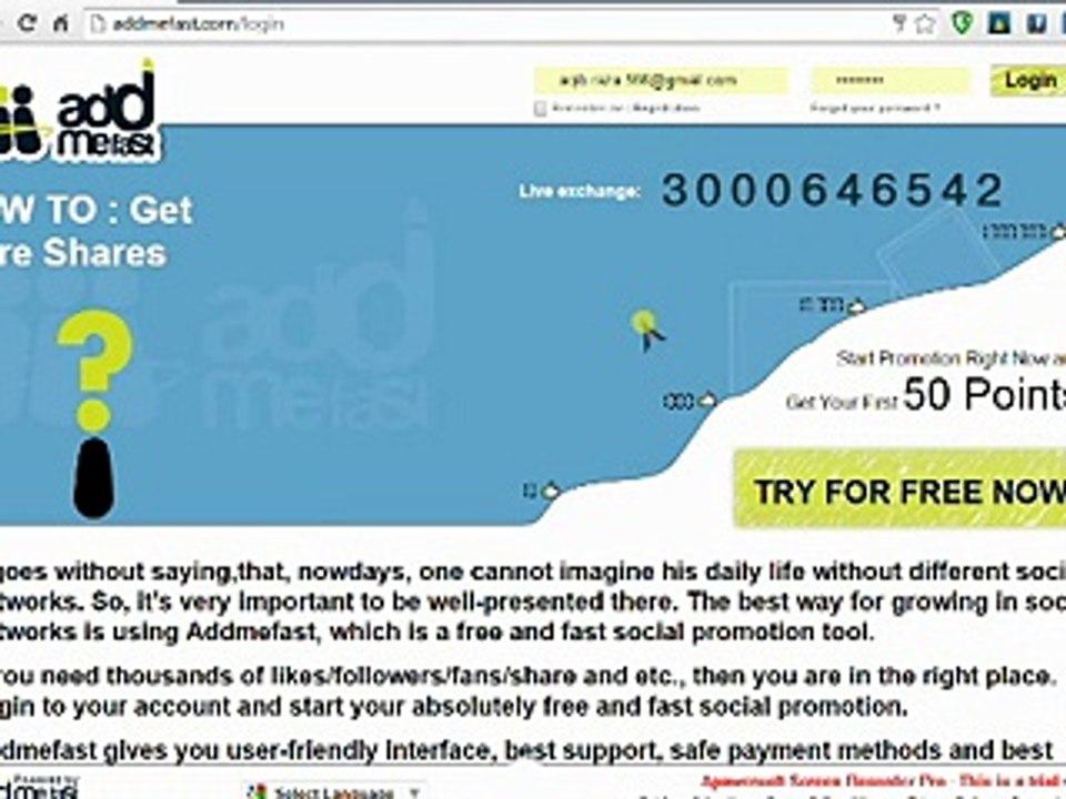 How to get free 500+ daily youtube subscribers, views & likes, facebook page likes, followers & post shares, twitter followers and increase traffic on website