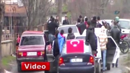 Asker Uğurlamasında Tehlikeli Anlar