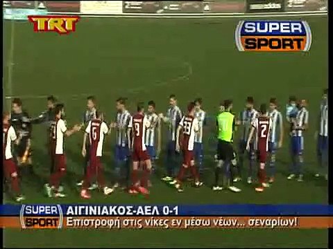 7η Αιγινιακός-ΑΕΛ 0-1 2014-15 Γκολ και φάσεις TRT