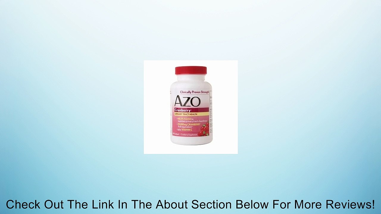 Azo Cranberry Urinary Tract Health Dietary Supplement Softgels Maximum Strength 100.0 ea. (Quantity of 3) Review