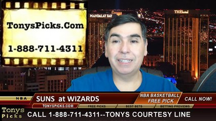 Washington Wizards vs. Phoenix Suns Free Pick Prediction NBA Pro Basketball Odds Preview 12-21-2014