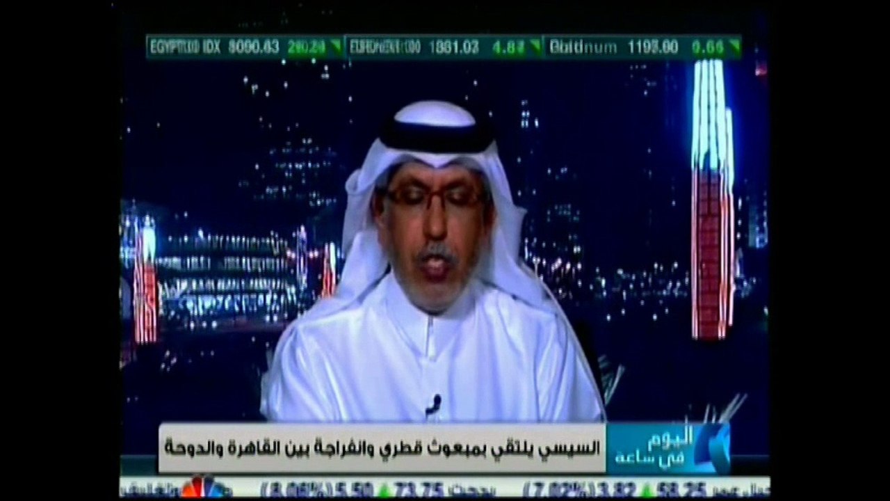 جانب من لقاء السيد جابر الحرمي مع قناة " سي إن بي سي"
