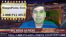 Free Monday Night Football Pick NFL Odds Previews Betting Predictions 12-22-2015