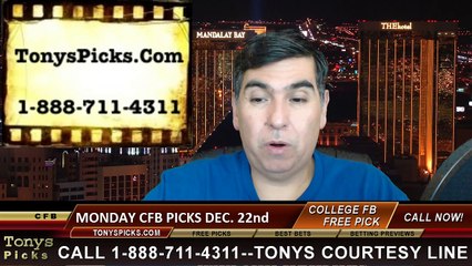 College Football Bowl Free Picks Monday Previews Odds TV Games 12-22-2014