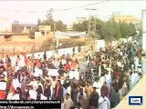 MQM activists protest against Abdul Aziz statement