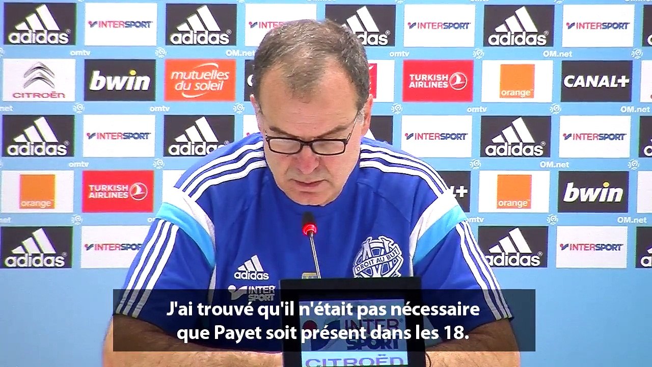 Bielsa s'explique pour Payet