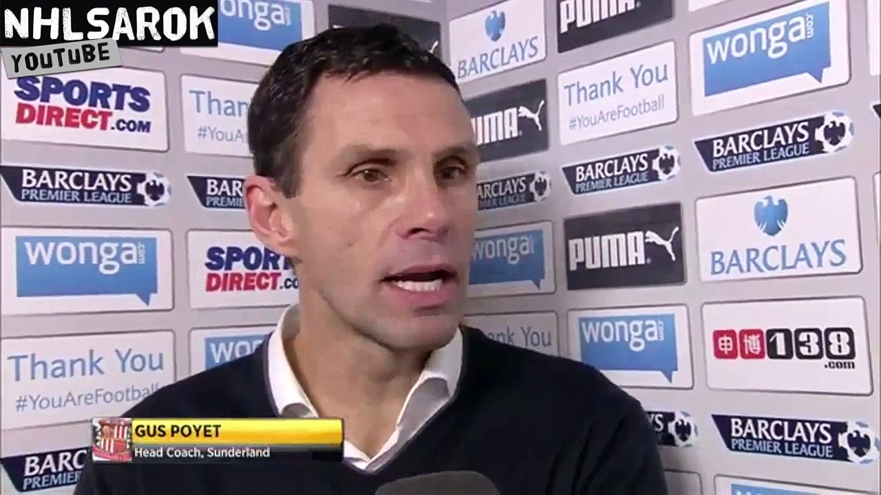 Newcastle United vs Sunderland 0 - 1 - Gus Poyet post-match interview.