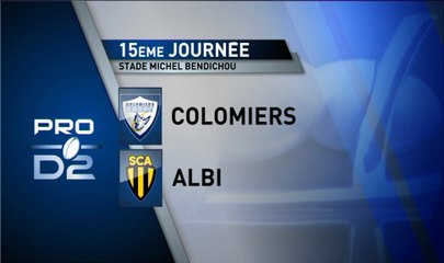 PRO D2 - Colomiers - Albi : 16-17 - J15 – Saison 2014-2015