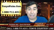 Tuesday College Football Bowls Free Picks Predictions Betting Odds Point Spread Preview 12-23-2014