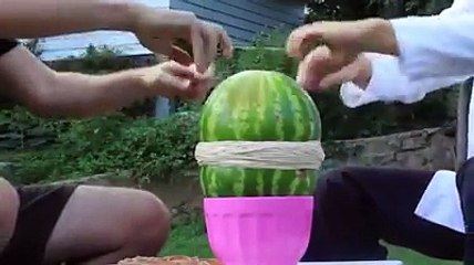 Lastikle Karpuz Patlatma