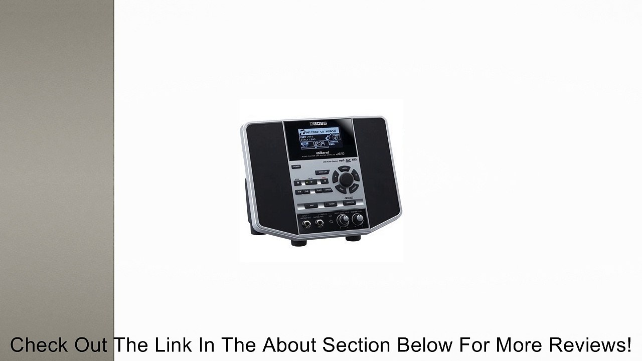 Boss eBand JS-10 Audio Player with Guitar Effects - Black/Silver Review