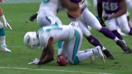 Landry fumbles the kickoff, Vikings recover