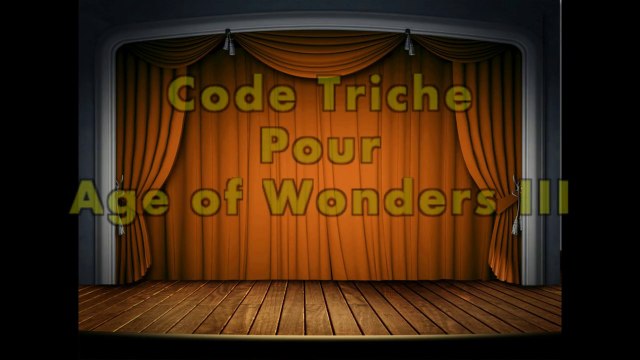 [FR-EN] Code Triche Pour Age of Wonders III PC 2016