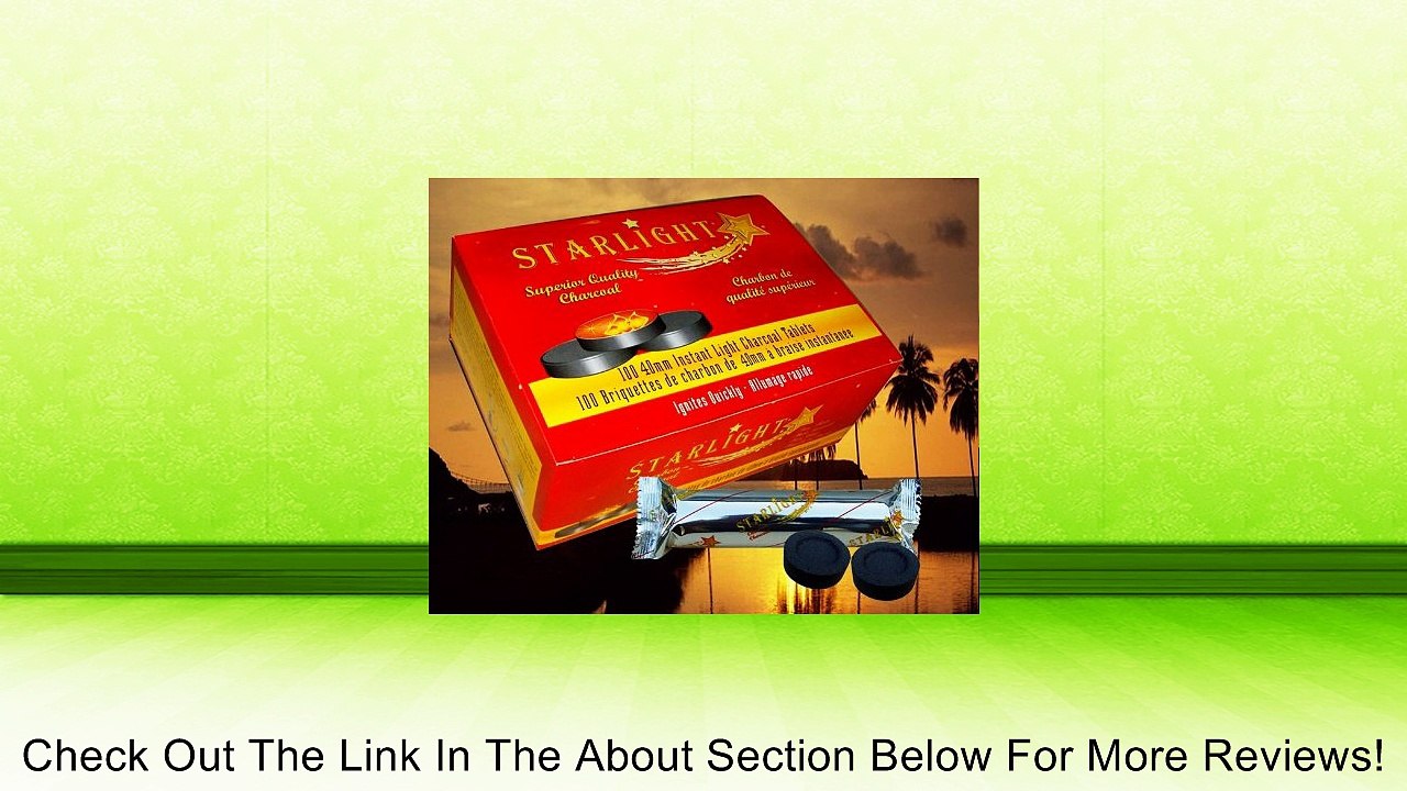 Starlight 40mm Hookah Charcoal Xtra Large Review