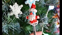 Père Noël en élastiques Rainbow Loom Idée cadeau Noël DIY