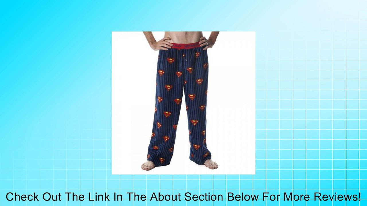Superman Stripe Logo Men's Fleece Pants Review