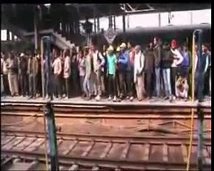 Monkey save friend life at indian railway station 2014 www.pakblogz.blogspot.com