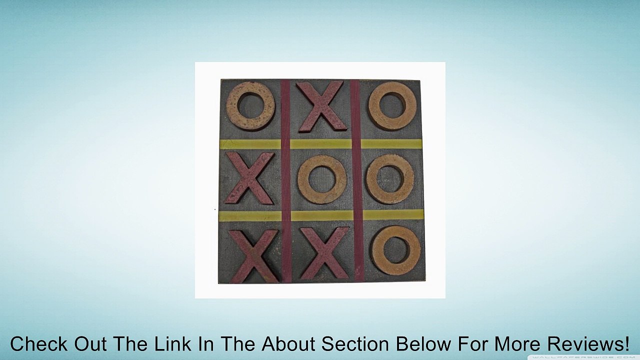 Game Board Tic Tac Toe Primitive Country Rustic Gameboard Black Review