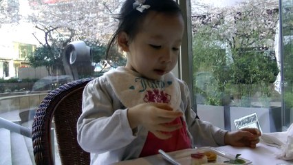 Girl Having Afternoon Tea