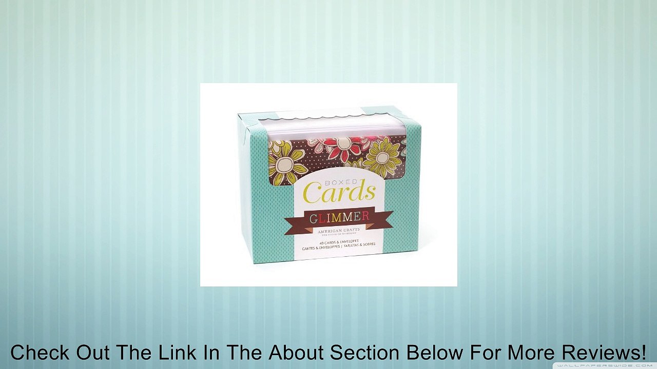 Boxed 40 Cards & Envelopes - Glimmer Review