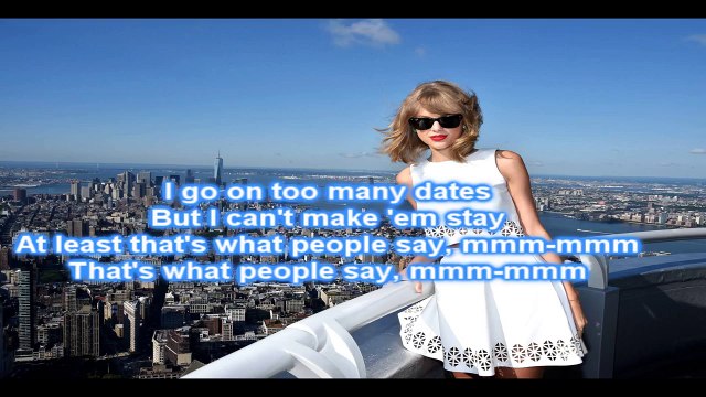 Taylor Swift - Shake It Off (Piano Instrumental/Karaoke) with Lyrics