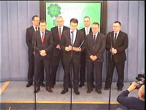 Poseł Artur Dębski - konferencja z 18 grudnia 2014 r.