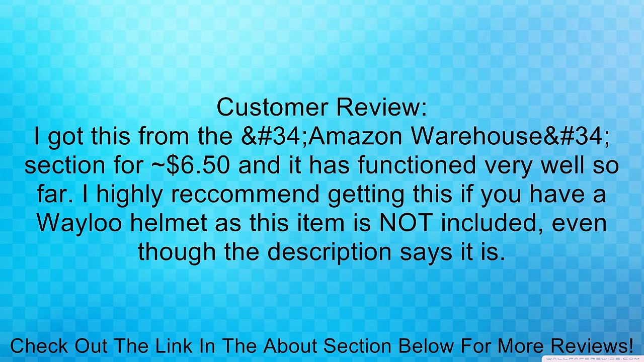 Wayloo Snell/DOT Approved Helmet Visor for Wayloo Helmets (Smoke) Review