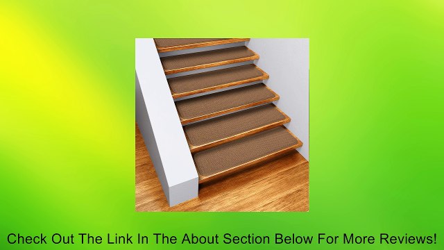 Set of 15 Skid-resistant Carpet Stair Treads - Toffee Brown- Several Other Sizes to Choose From Review