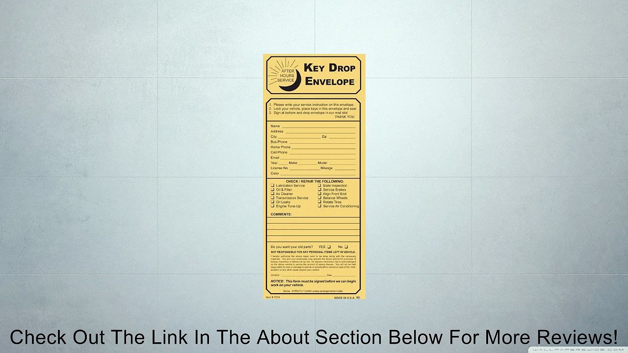 Key Drop Envelopes (500/Box) Review