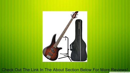 Yamaha RBX170EWTBS 4-String Bass Guitar Flame Mango Top (Tobacco Sunburst) w/Gig Bag and Stand Review