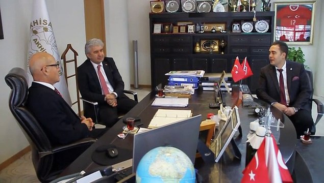 KKTC 2. Cumhurbaşkanı Mehmet Ali Talat, Akhisar Belediye Başkanı Salih Hızlı Ziyaret