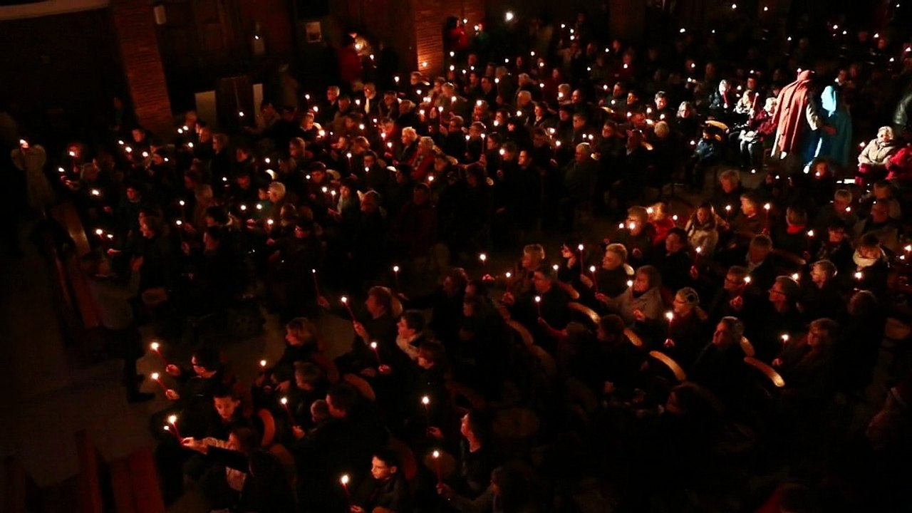 Saint-Pol-sur-Ternoise : le final de la crèche vivante de la paroisse Saint-Paul