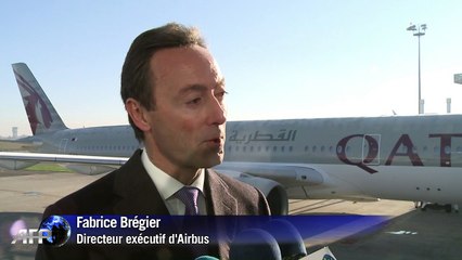 L'A350 livré à Qatar Airways "après 7 ans de travail acharné"