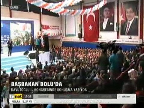 Başbakan Ahmet Davutoğlu Akparti Bolu'da İl Kongresinde Konuştu