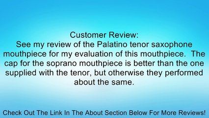 Palatino PW-218-S Soprano Saxophone Mouthpiece Review