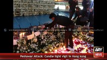 Candle light vigil in Hong kong against Peshawar attack