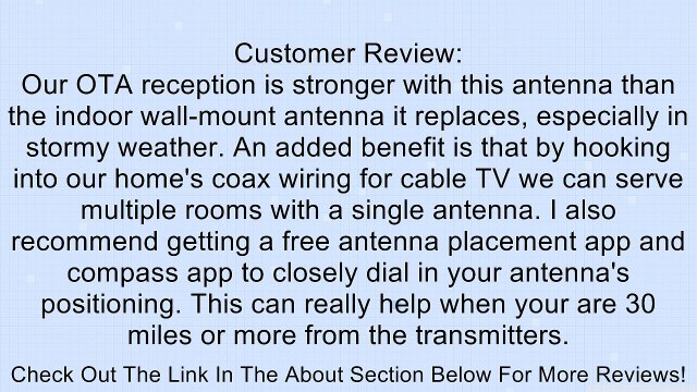 Antenna's Direct C4-CJM 20-Inch ClearStream 4 Extreme Range UHF Outdoor Antenna Mount Review