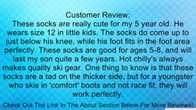 Hot Chillys Boy's Launch Medium Cushion Sock, Launch/Blue, Medium Review