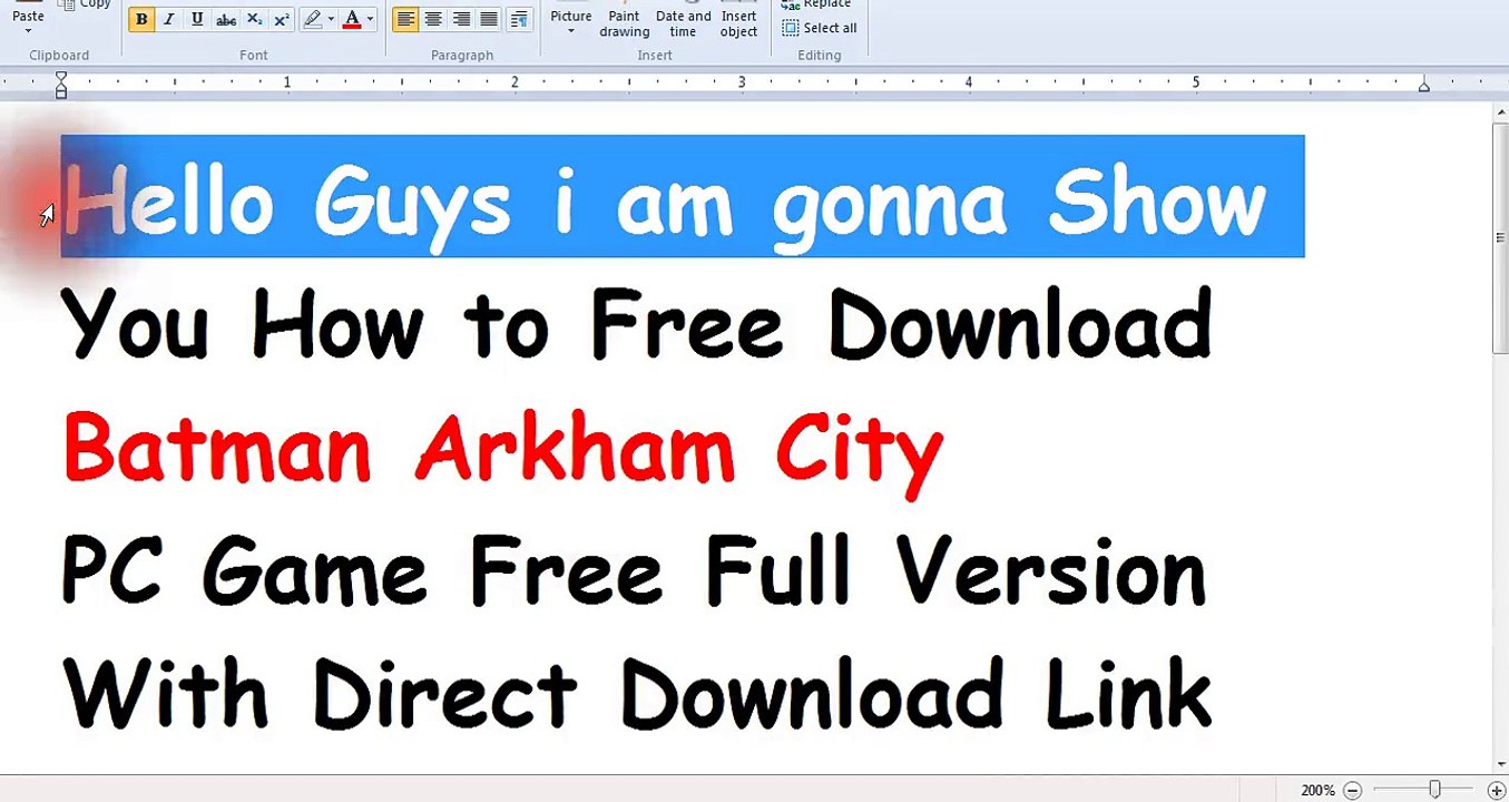 Batman Arkham City PC Game Free Download