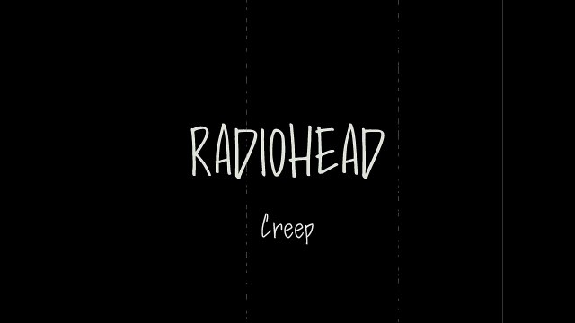 Radiohead, Creep, acoustic piano cover