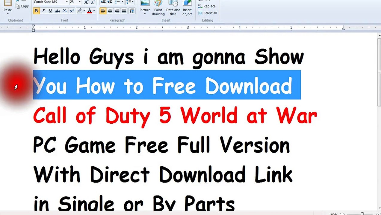 Call of Duty 5 World at War PC Game Free Download