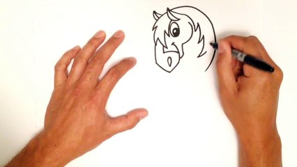 How to Draw a Cartoon Horse - Step by Step Video